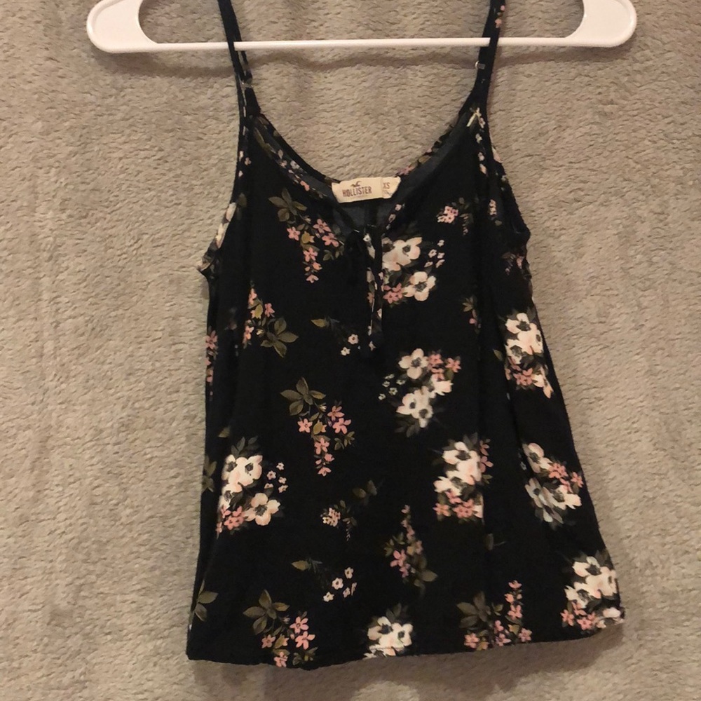 Hollister Floral Spaghetti Strap Blouse SZ: XS
